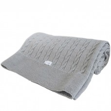 Manta colección Ochos gris de Uzturre